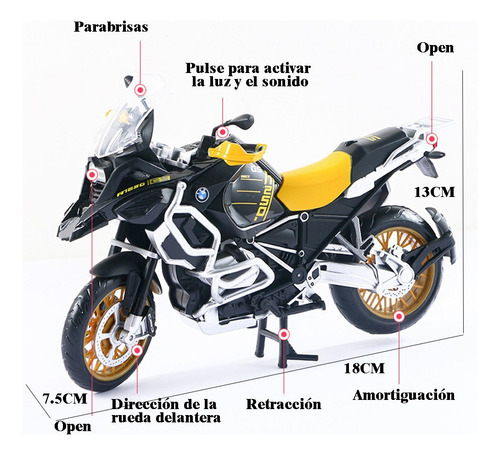 Ornamentos Colecionáveis De Motocicleta De Metal Em
