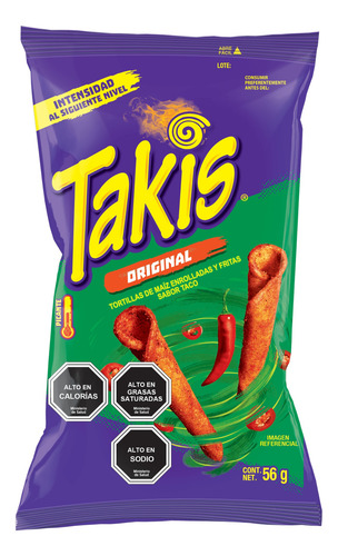 Caja X 10 Takis Original, Explosion Y Fuego - Colacion