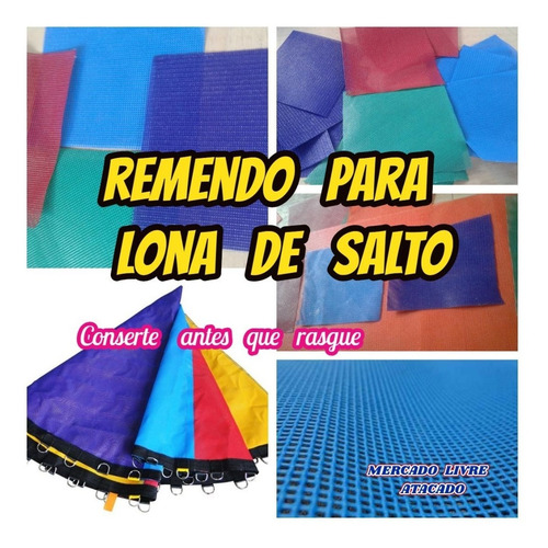 Imagem 3 de 10 de Reparo Para Lona De Salto De Pula Pula Com 1.00 X 0.40 Mts