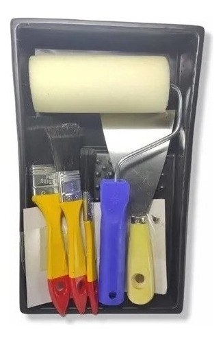 Kit Rodillo Para Pintar + Brochas + Espátulas A