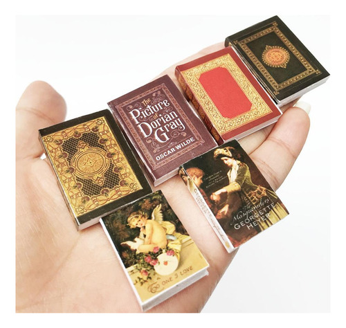 3 X 6 Piezas 1:12 Casa De Muñecas Miniatura Mini Libros