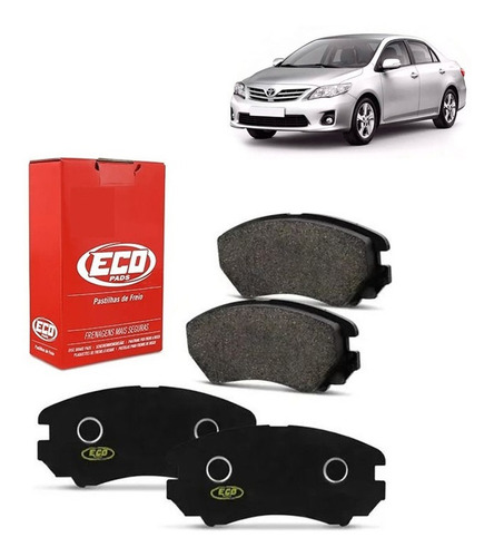 Pastilhas Freio Tras Ecopads Toyota Corolla Xe 2004 2005