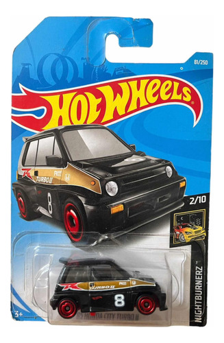 85 Honda City Turbo Ii Hot Wheels 81/250 Negro