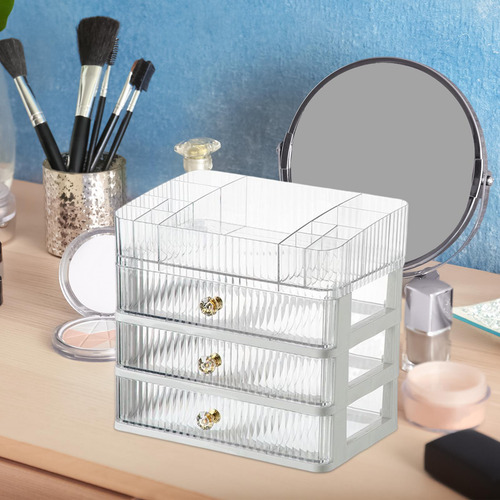 Estuche De Maquillaje Estuche Transparente De 4 Niveles