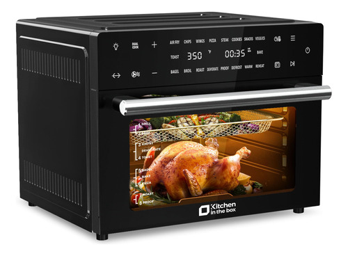 Combo De Freidora De Aire Con Horno Tostador Digital De 32 Q