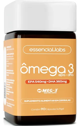 ÔMEGA 3 EPA DHA 1000mg com Selo MEG-3® - 90 Cápsulas Softgel - 100% Puro com Tecnologia Avançada e Alta Biodisponibilidade - R$ 78,77