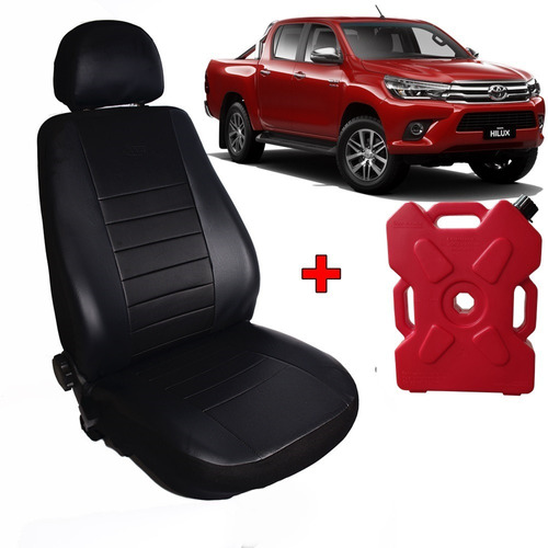 Funda Cubre Asiento Cuero Acolchado Toyota Hilux 16/ + Bidon