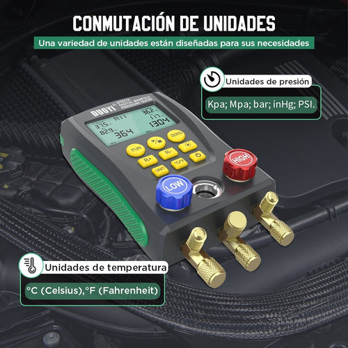 Duoyi Dy517a Juego Manometros Refrigeración Manifold Hvac