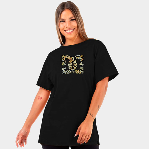 Remera Dc Star Fill Oversize  Mujer - Shop Oficial - 