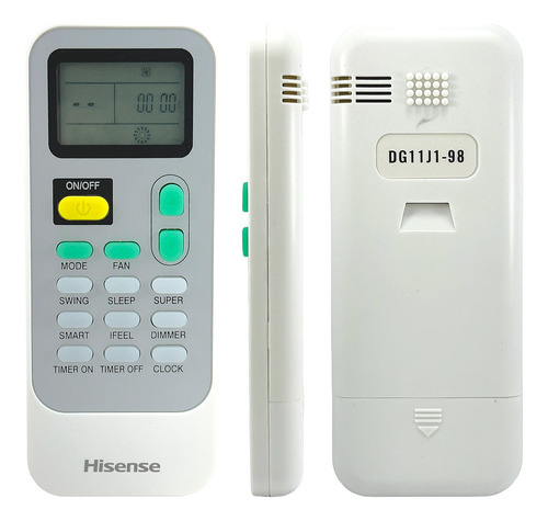 Control Hisense Aire Acondicionado Dg11j1-98 + Funda Y Pila