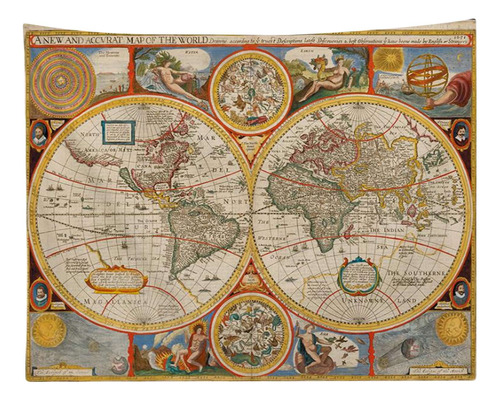 Mapa Del Mundo, Mapa Pirata Vintage De Wanderlust, Atlas His