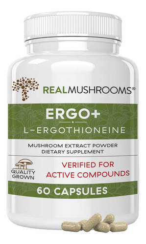 Real Mushrooms L-ergotionena, Ostra, Extracto De Hongo Shiit