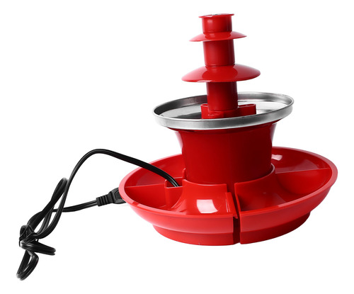 Fuente Pequeña Desmontable De Tres Capas Para Fondue Con Cho