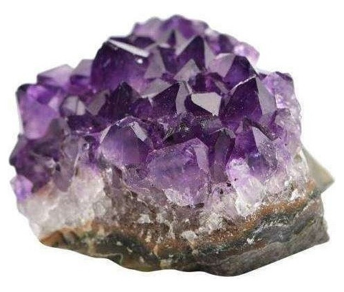 Colección De 2 Tambores Druzy Amethyst Quartz Geode Cluster