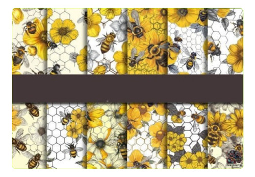 Papeles Digitales Abejitas Y Flores 94100958