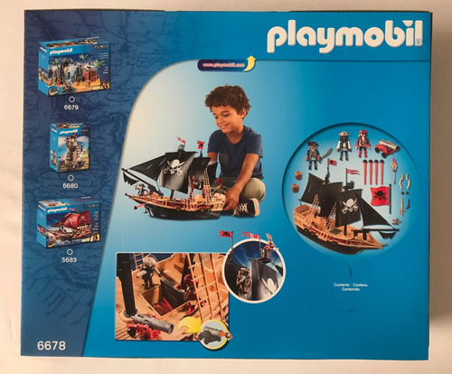 Barco Pirata De Asalto Playmobil 6678 Pirate Raiders Ship (Usado)