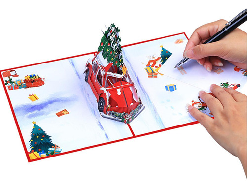 Tarjetas De Navidad 3d Tarjetas De Felicitación Emergentes T