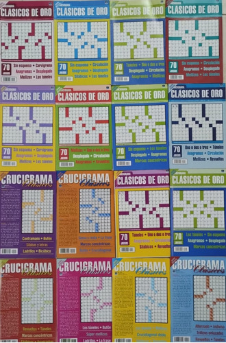 Lote X16 Revistas Crucigrama Clásicos - Perfil