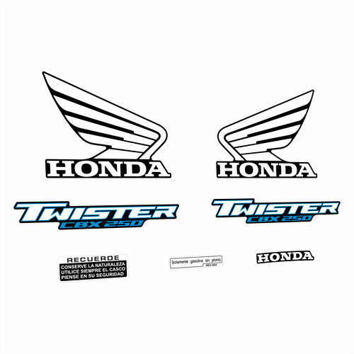 Calcos Honda Cbx 250 Twister Año 2014 Diseño Original
