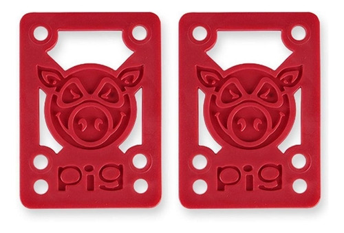 Pad Pig 1/8 Duro Vermelho Hard Riser Pads Pig Piles Skate