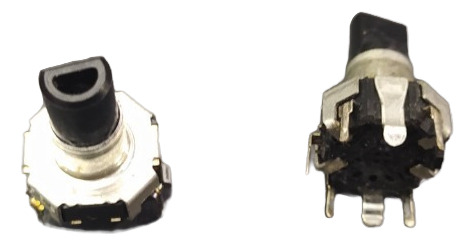 1x Encoder Rotativo Com Chave 5 Terminais 30 Pulsos Alps