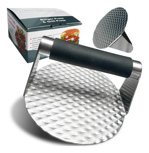 Prensa De Hamburguesa Smash 5.5 Pulgadas Acero Inoxidable Mm