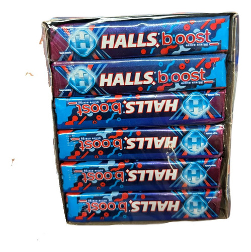 Pastillas De Menta Halls Boost 12pz