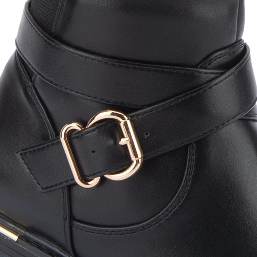 Bota Equitación Montar Hebilla Elástico Chamorro