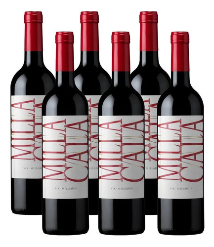 Vinho Milla Cala Tinto 750 Ml Kit Com 06 Unidades