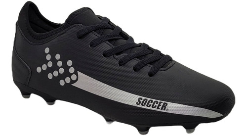 Zapatillas Soccer Futbol Black/silver Sp-2