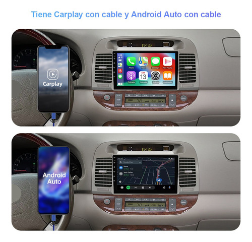 Estéreo 2+32g Para Toyota Camry 2002-2006 Gps Carplay Wifi