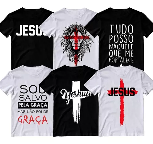 Camisetas Com Frases Evangelicas Masculina Camisa Estampada