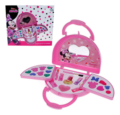 Set Cosmeticos Minnie En Cartera En Caja