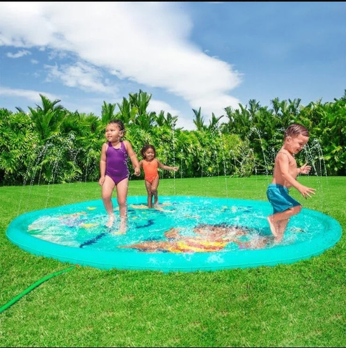 Alberca Alfombrilla Piscina Fuente Inflable De Agua 