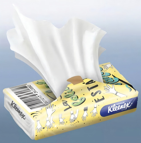 48 Paquetes De 15 Pañuelos Facial Kleenex Desechables