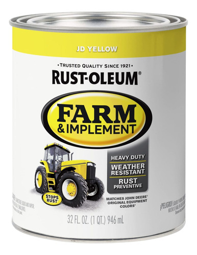 Esmalte Amarillo Farm-implement 946ml Rust-oleum