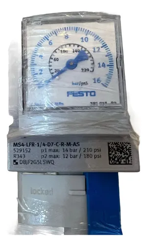 Filtro Y Regulador Festo Ms4-lfr-1/4-d7-d-r-m-as