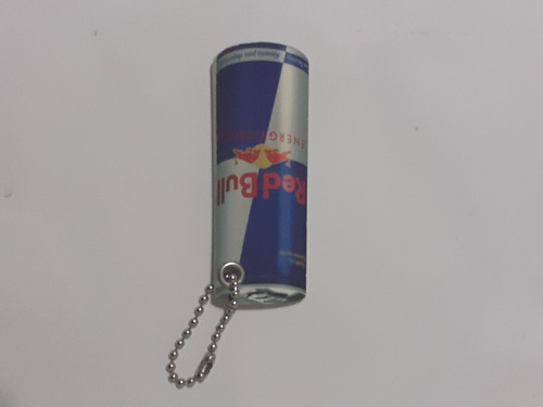 Llavero Plástico Desplegable De  Red Bull , Con Cadenita