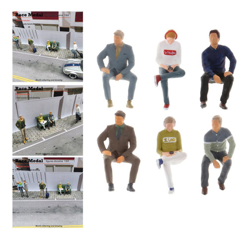 1:64 Personas En Posición De Espera Escenario Diorama Para