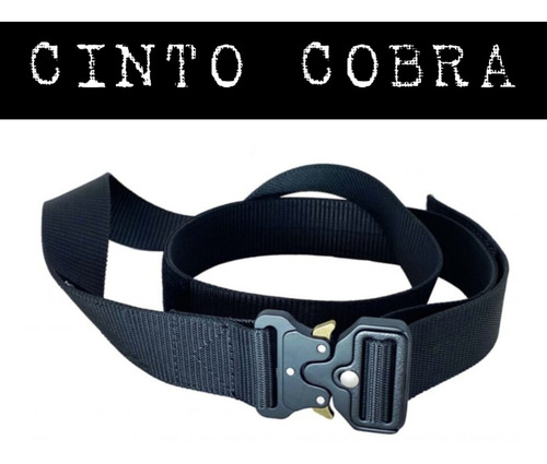 Cinturon Tactico Cobra Militar Hebilla Y Anclaje De Metal.