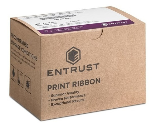 Ribbon Preto P/ Entrust (datacard) Sigma Ds1 E Ds2, 1500 Imp