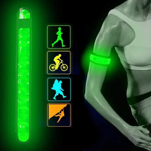 Imagen 5 de 6 de Banda Luminosa Reflectiva Recargable Para Bicicletas, Correr