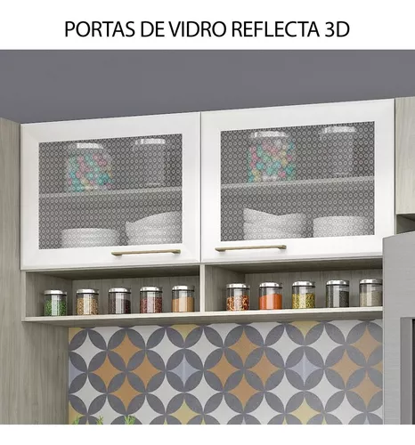 Cozinha Completa 12 Portas 5 Gavetas Fellicci New Multisom