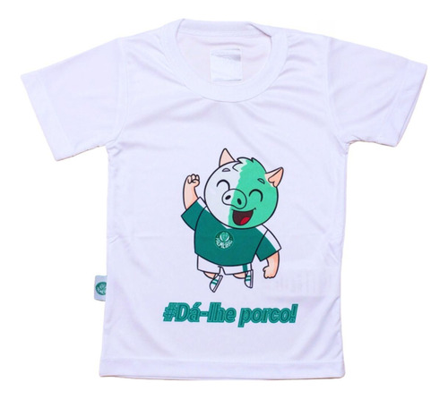 Camiseta Infantil Palmeiras Mascote Branca Oficial
