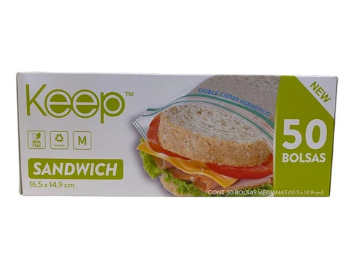 Bolsa Hermetica Sandwich 50un Keep