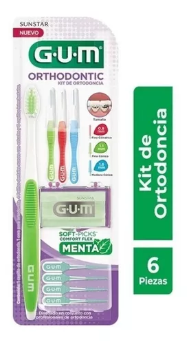 Kit Viajero GUM - con 3 piezas: Cepillo, Hilo dental, Pasta - Depósito  Dental REISIX