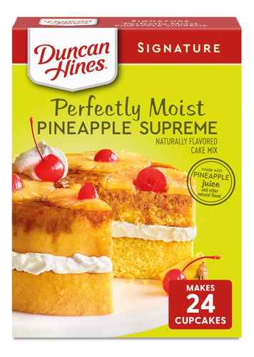 Duncan Hines Signature Cake Mix, Pineapple Supreme, 15.25 Oz