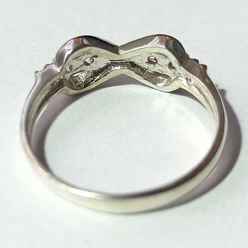 Imagen 2 de 10 de Anillo Plata 925 Multi Cubic Zircón Infinito Garantía