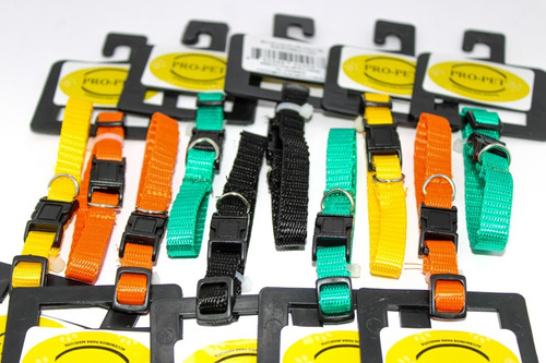 2 Collares Para Perro Herraje Platico | Black 3/8 | Chico