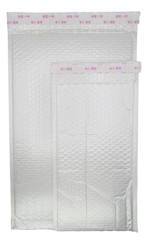 100u Bolsas Burbujas 12x20cm Impermeable Cierre Autoadhesivo Blanco Burbuja Con Pegatina